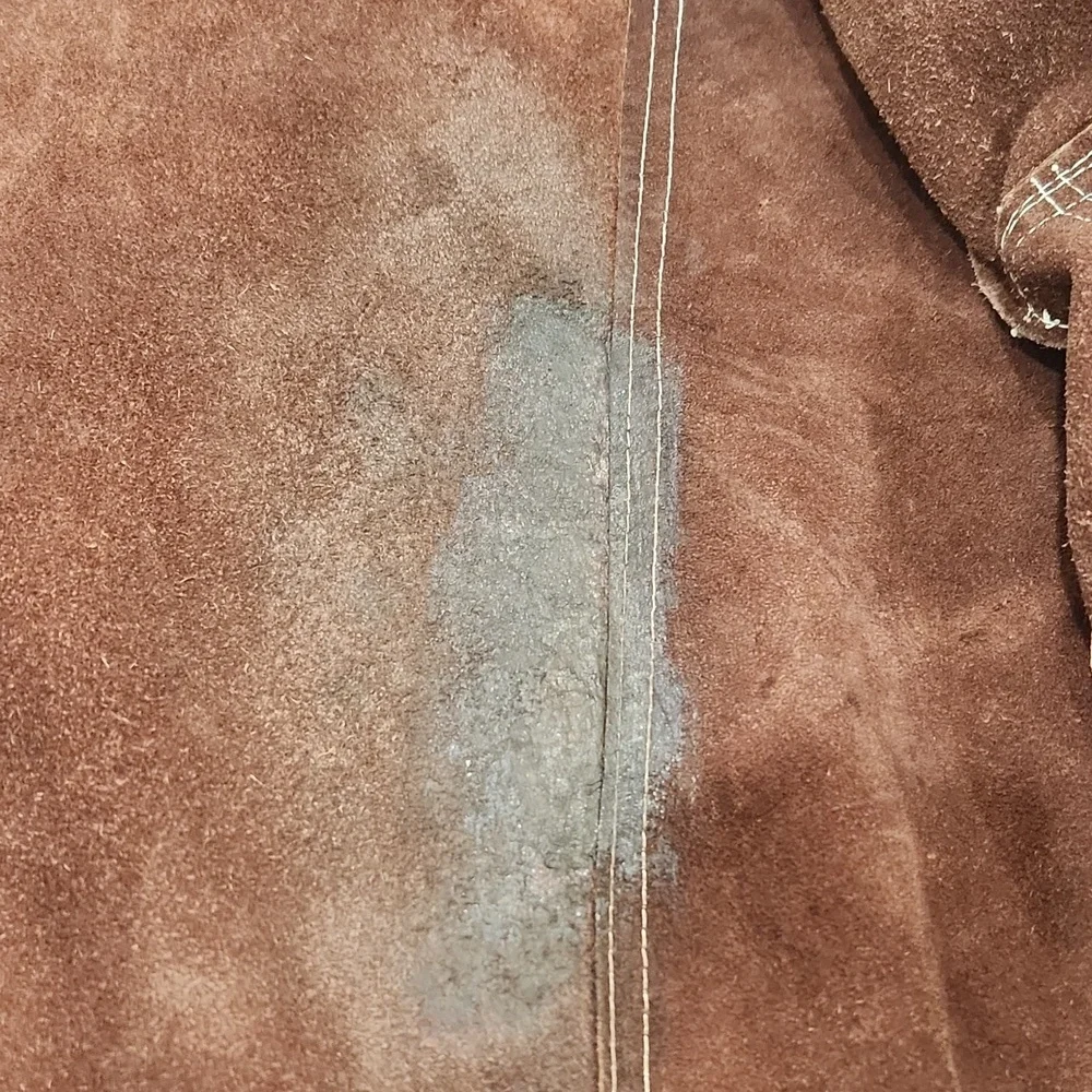 70s Vintage Western Snap Brown Suede Jacket, Mens SMALL, Womens Medium - Picture 6 of 8